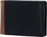 CHIEMSEE Leer portemonnee Houston RFID Mini Wallet Black / Cognac noir brun