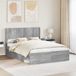 vidaXL Bedframe met opbergruimte en hoofdbord Grijs Sonoma