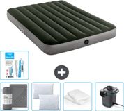 Intex Luchtbed - Twijfelaar - 137 x 191 x 25 cm - Groen