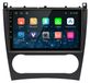 Mercedes-Benz autoradio 9 pouces avec fonctionnalité Plug & Play pour Classe C (W203), années modèles 2004-2007, avec CarPlay, Android Auto, Bluetooth, navigation, commande au volant et système d'exploitation Linux