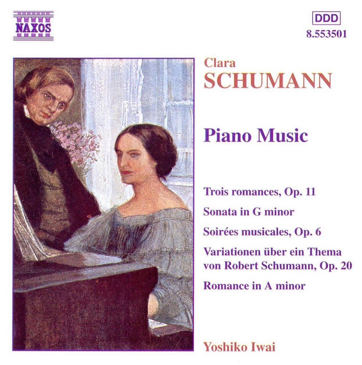 OUTHERE C. Schumann: Piano Music / Yoshiko Iwai
