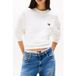 Tommy Hilfiger Tjw Bxy Badge Crew Écru Taille : L | Pulls Outlet | Femme | Marron