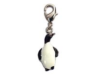 INNSPIRO NICE CHARMS metalen hanger pinguïn zwart en wit met karabijnhaak 10x22mm 25u, 25x18mm., Metaal, Geen edelsteen