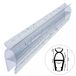 Bande d'étanchéité pour douche D09, 4–5 mm – 160 cm, remplacement pour cabines de douche en verre