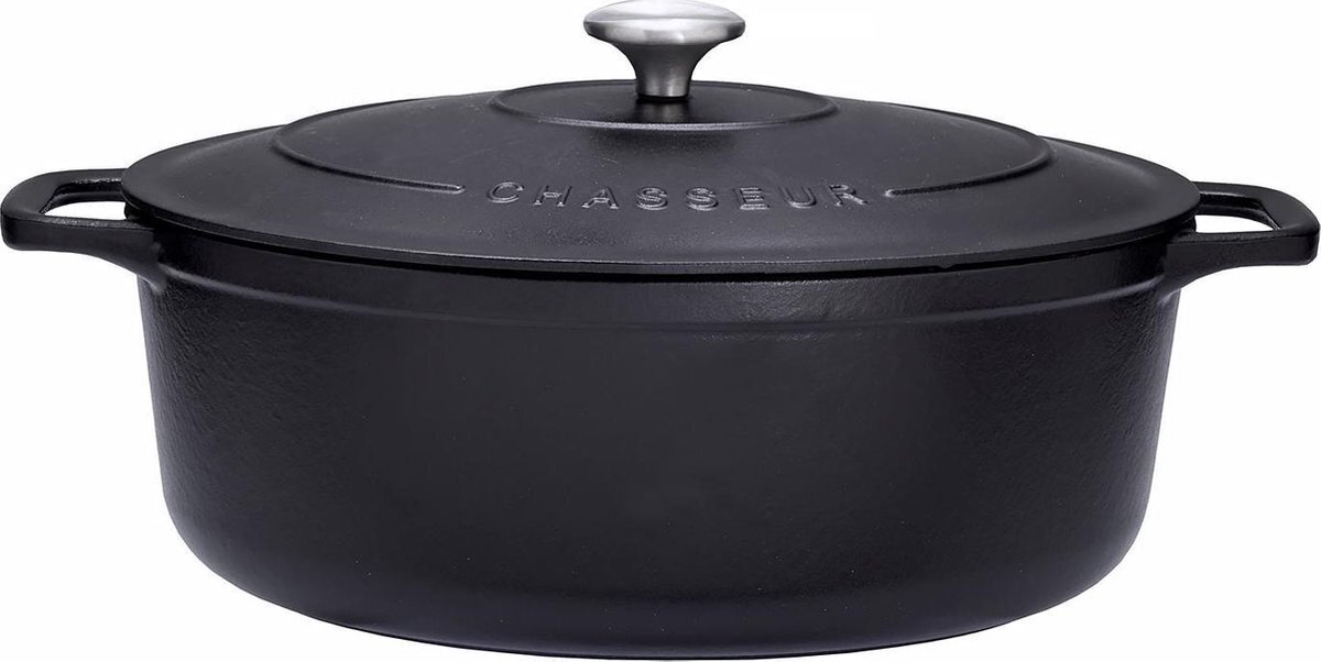 Chasseur Ovale Stoofpan 4 L - Zwart