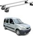 Menabo porte-bagages de toit de base pour Nissan Kubistar 2003-2009, acier, gris, 2 pièces