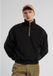 Urban Classics - Oversized Teddy Troyer Sweater/trui - S - Zwart