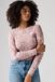 Levi's T-shirt à manches longues Graphic Essential - Femme - XS - Rose / Ls Heritage Collage Lilac Haze