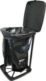 Cao Opvouwbare afvalemmer, 40 liter, volwassenen, uniseks, zwart, 32 x 28 x 49 cm (opengeklapt) -32 x 28 x 8 cm (ingeklapt)