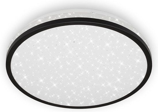Briloner Leuchten ACORUS BLACK - LED Plafondlamp - Ø28cm - Sterrenhemel - 4000K