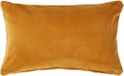 Homescapes Mosterdgeel fluwelen kussenhoes 30 x 50 cm
