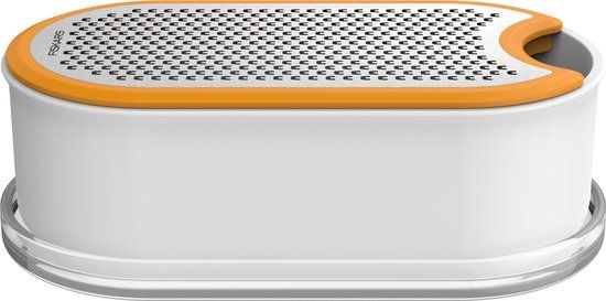 Fiskars Functional Form Kaasrasp met Opvangbak - Blokrasp - Wit