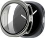 Bandz étui rigide pour PC avec protecteur d'écran - adapté pour Samsung Galaxy Watch 9/8 - 44mm - housse de protection en plastique rigide - couverture complète (or titane)