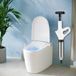 Déboucheur de toilettes - Indicateur de pression - Haute pression - Gris