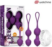 REWOLUTION Rewobeads Vibrating Balls Remote Control With Watchme Technology Paars