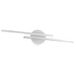 PRENDELUZ Decoratieve LED-wandlamp voor de badkamer, 2 x 7 W, 4000 K, wit