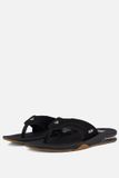 Reef Panda Ree, F. Fanning Heren Slippers - Black/Silver - Maat 46
