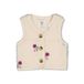 Feetje teddy gilet Afternoon Tea creme/berry/lila