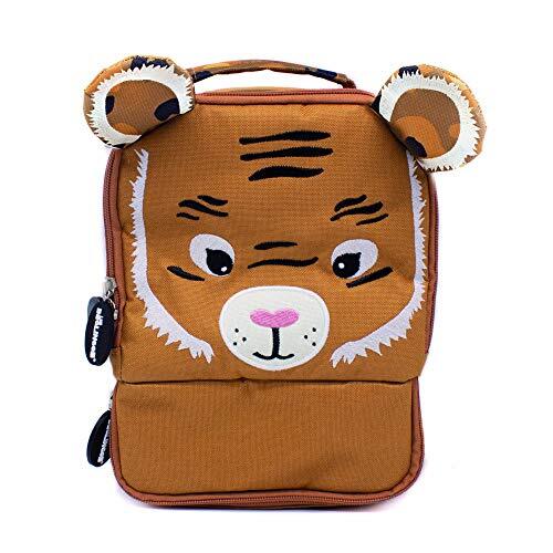 Les Déglingos Koeltas voor baby's • Speculos de Tiger | Lunch Bag kinderen | bagage voor maaltijden voor kinderen | schouderriem | picknick snacks | PEVA-isolatie | gerecycled polyester