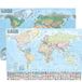 Monde 1/44.000.000 – carte politique et physique (avec barres alu) 67 × 47 cm
