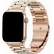 123watches.nl Apple Watch Bandje Rivaro - Staal - Rose Goud