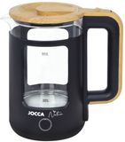 Jocca Waterkoker 1,8 L Nature – RVS binnenkant & droogkookbeveiliging – Zwart / Roestvrij - 2186N