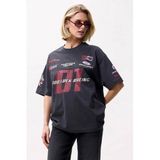 Catwalk Junkie oversized T-shirt met backprint - antraciet