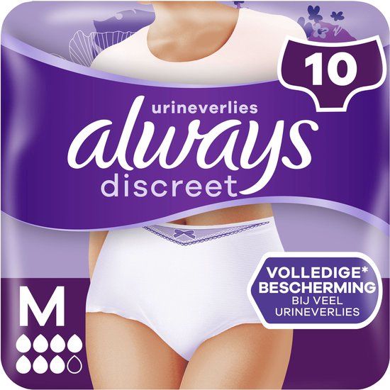 Always Discreet Incontinentiebroekjes - Dames - M - Extra - 10 stuks