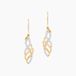 Boucles d'oreilles pendantes Sumati or jaune oxyde de zirconium