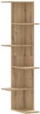 vidaXL Hoekwandschap 36,5x36,5x140 cm bewerkt hout artisanaal eiken