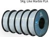 PLA filament d'imprimante 3D - Standard - 1,75 mm - Bobine de 5 kg - Tolérance ±0,03 mm - 343 mètres - Transparent