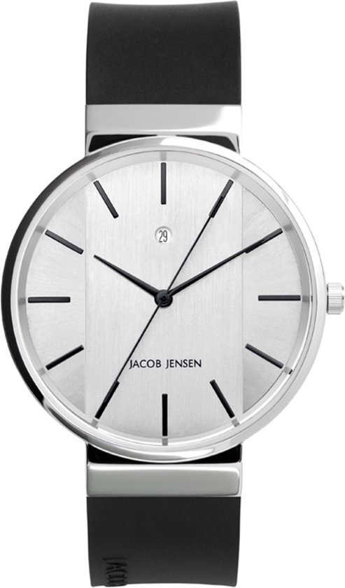 Jacob Jensen 707 horloge heren - zwart - edelstaal