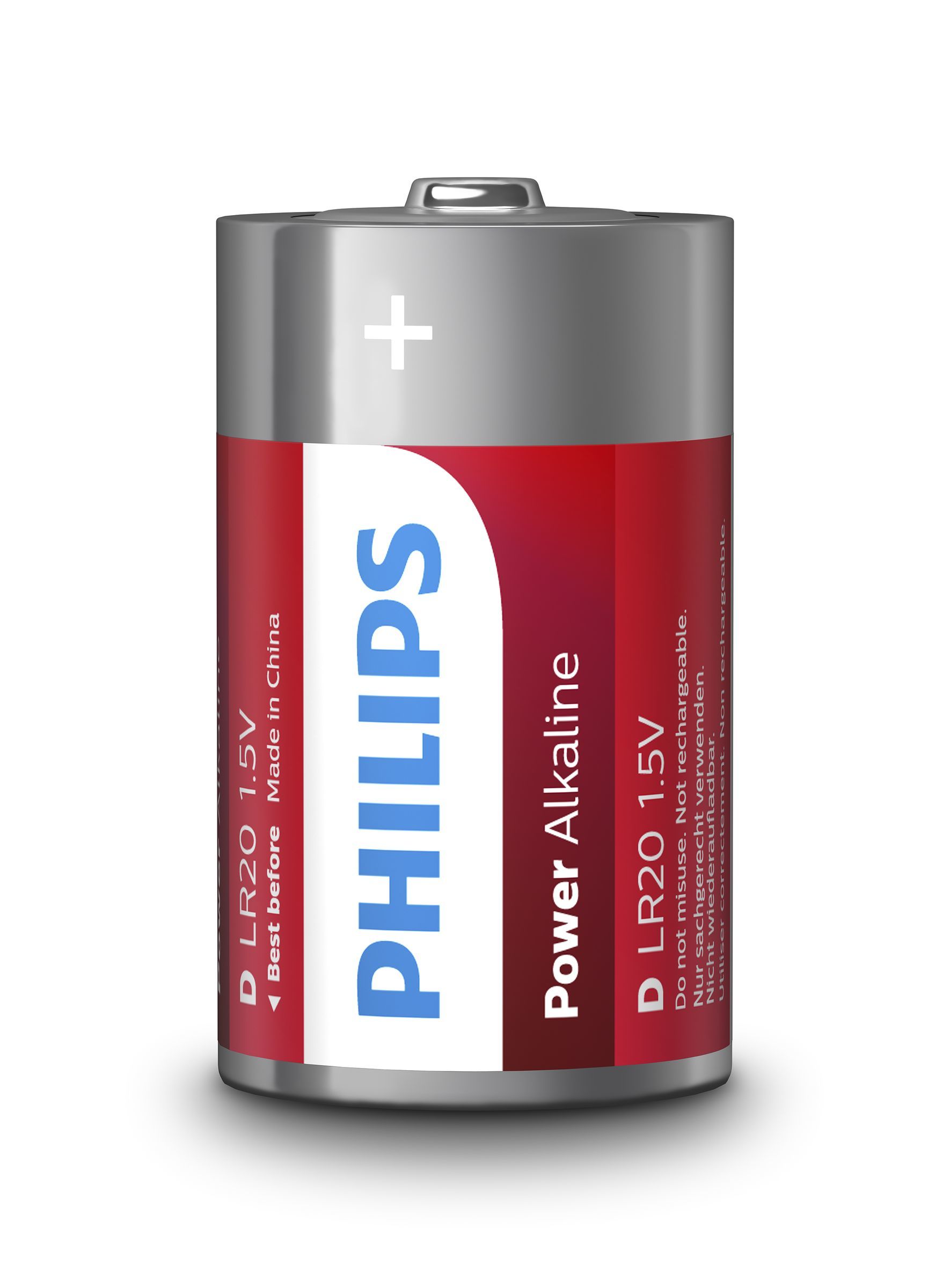 Philips LR20 D Alkaline Batterijen - 2 stuks