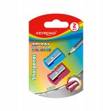 KEYROAD Aluminium Puntenslijper, Enkel, Mix Kleuren (2 stuks)