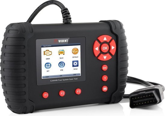 Vident Professional OBD + EOBD Diagnosecomputer 440 WERELDWIJD geschikt voor: Motor, ABS, Airbags, Transmissie + Service functies