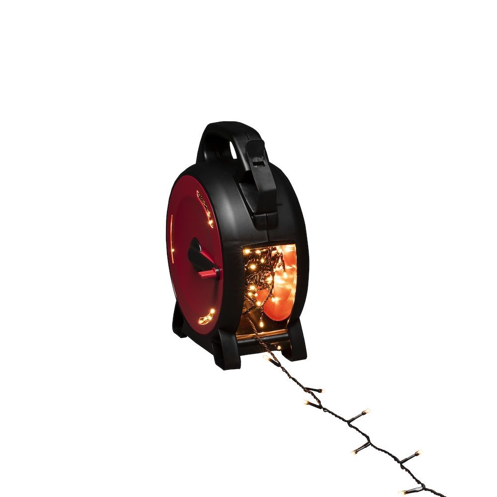 KONSTSMIDE 3834-807 Lichtsnoer - 2200K - Amber - Zwart/Rood - IP44
