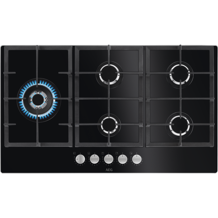 AEG HKB95820NB - Zwarte inbouwkookplaat - 86 cm breed