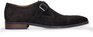 Manfield - Heren - Bruine suède gespschoenen - Maat 44