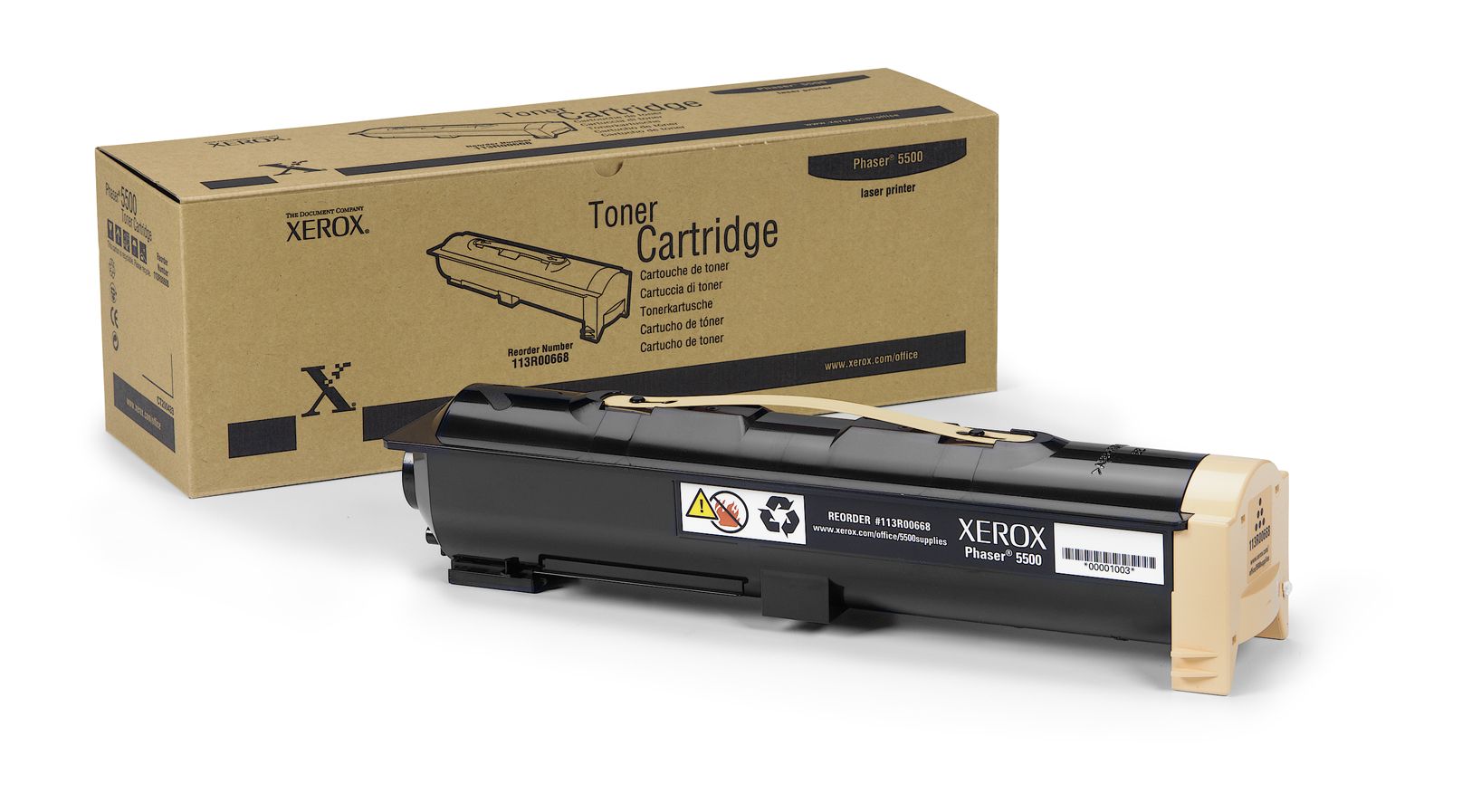Xerox Phaser 5500 Black Toner Cartridge - 30,000 Pages