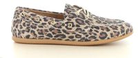 DWRS LABEL DWRS Latty leopard mocassins cognac