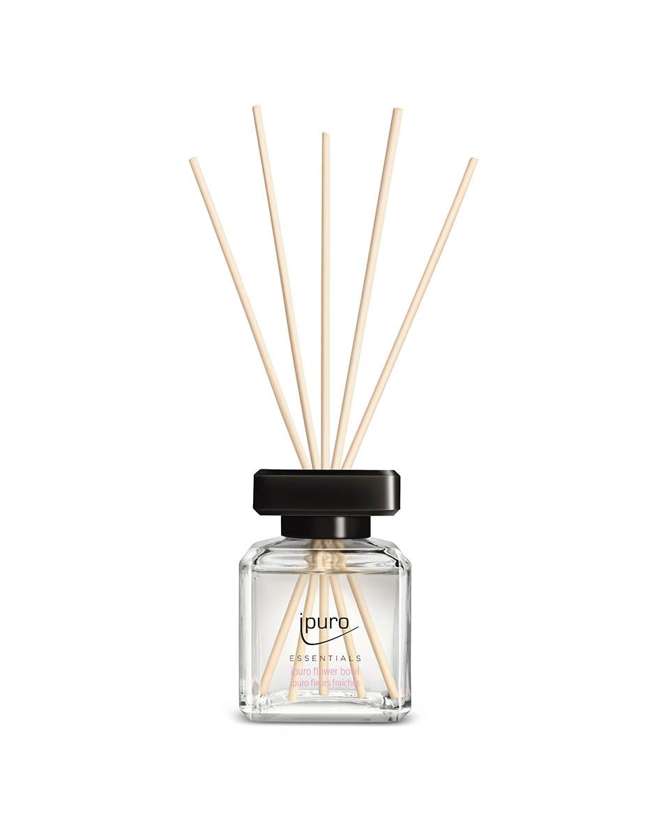 Ipuro Flower Bowl Reed Aroma Diffuser - Black, Transparent - 200ml