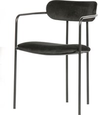 WOOOD Ivy Velvet Dining Chair - Black
