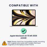 kwmobile Privacyfilter voor Apple MacBook Air 15 M5 2026 A3448 Folie – Privacy Screen – Laptop Schermfilter – Laptopbescherming