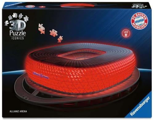 Ravensburger 12008033 3D Puzzle Iconics Allianz Arena