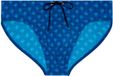HOM Trinacria Swim mini briefs Navy Print Mannen XL