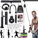 Système de traction pour le fitness, entraînement de poids pour triceps, biceps, avant-bras et épaules, avec une corde de 2,5 mètres de long