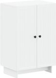 vidaXL Schoenenkast EDE 59,5 x 39,5 x 90 cm Bewerkt hout Wit