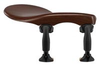 Wittner kinsteun Zürich, zijsteun altviool, high-tech kunststof, hoogte verstelbaar, helling kiesbaar, met schroevendraaier, palissanderkleurig, Made in Germany, 259131P