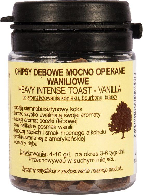 Browin Dodatki Smakowe - Płatki Dębowe Waniliowe - 20g - Mocno Opiekane