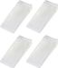 Benson Deurwig - 4x - flexibel rubber - 21 mm - stopper - transparant - deurstop
